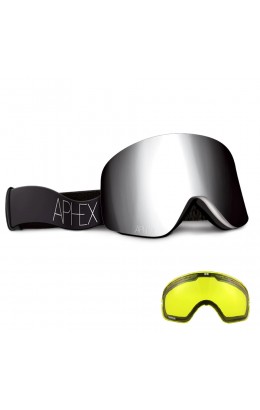 Aphex Oxia Goggle Matt White / Silver + Extra Lens Yellow